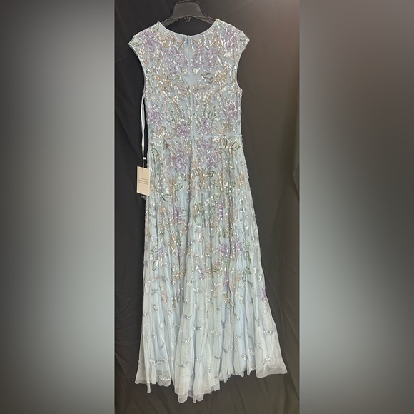 Pink Solid Floral Lace Overlay Vintage Style Formal Dresses for Women O-Neck Cap Sleeve A-Line Elegant Dress